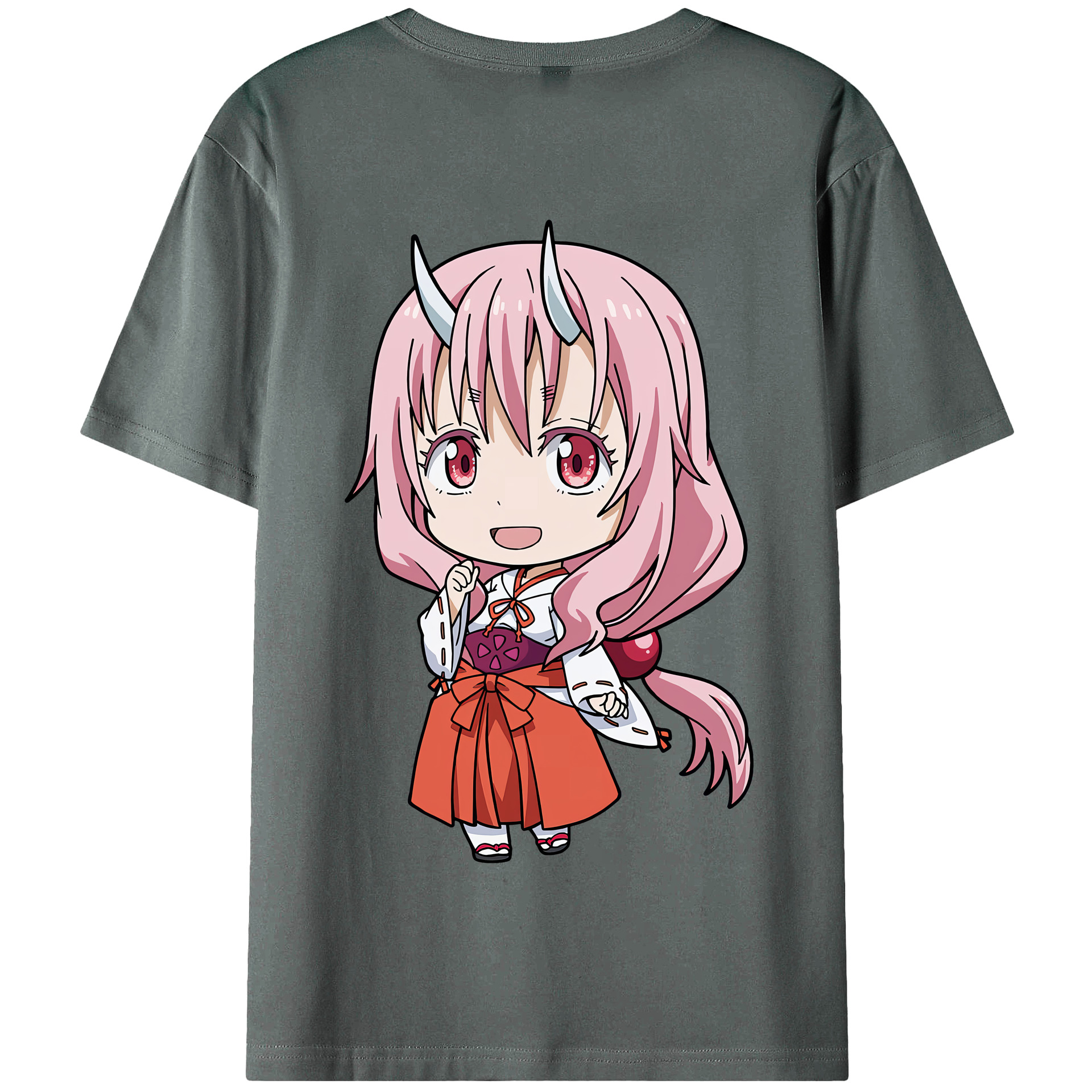 （画像用） 転スラ Regarding Reincarnated to Slime 綿100％半袖Tシャツ（背面プリント）